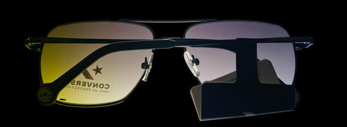Converse Men Sunglass Black Aviator Metal Gradient Lens H080
